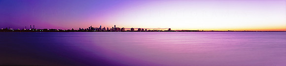 Melbourne Skyline from Port Melbourn, Victoria, Australia, Photography by Erwin Groen